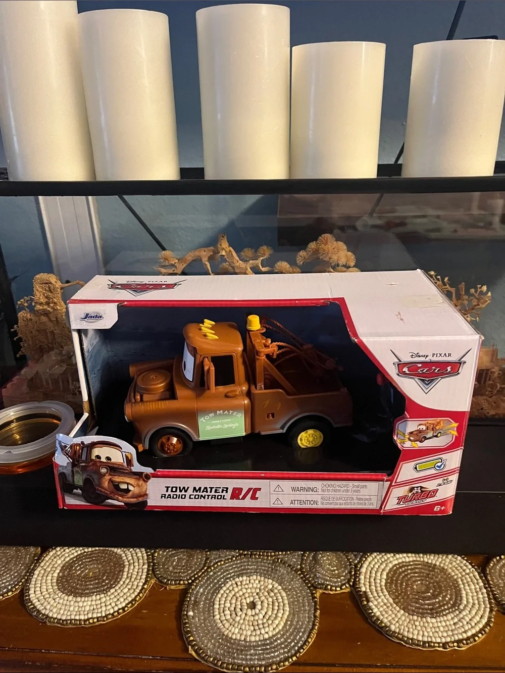 Disney Pixar Cars Tow Mater RC Remote Control Tow Truck - Brown